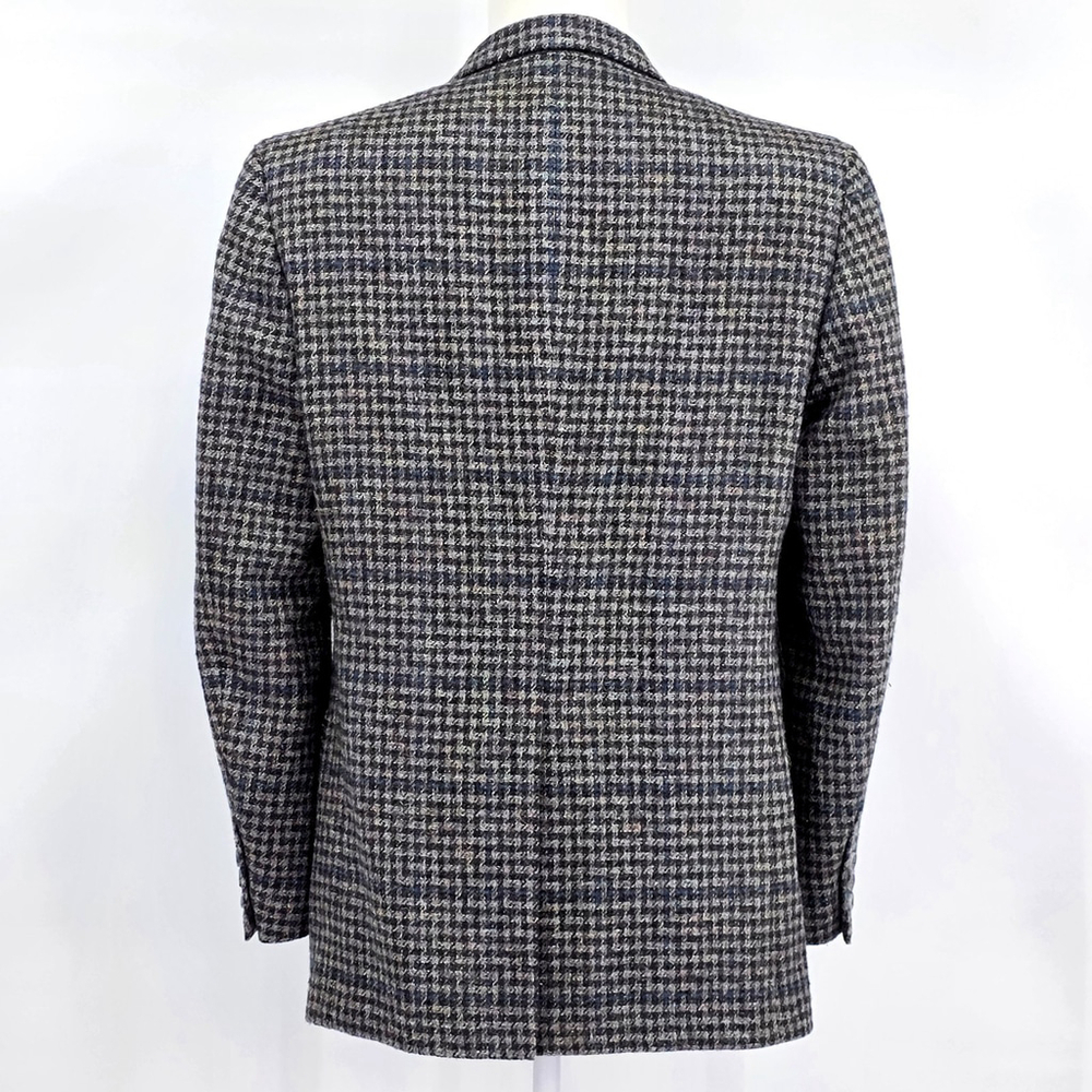 Quiet Luxury Dominic d’bruzzi Grodins Tweed Blazer Men’s M Blue Check - Picture 2 of 16